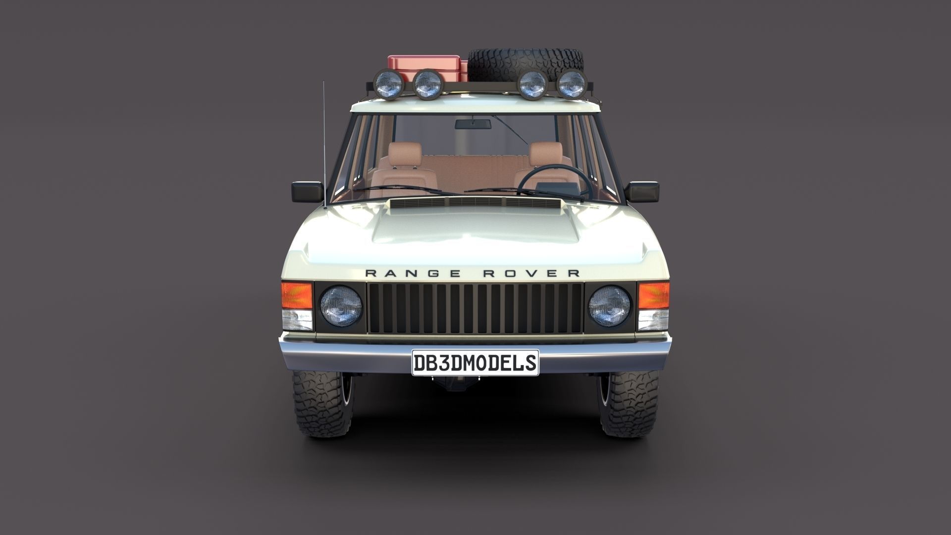 Range Rover Classic with interior v1 3D model_2