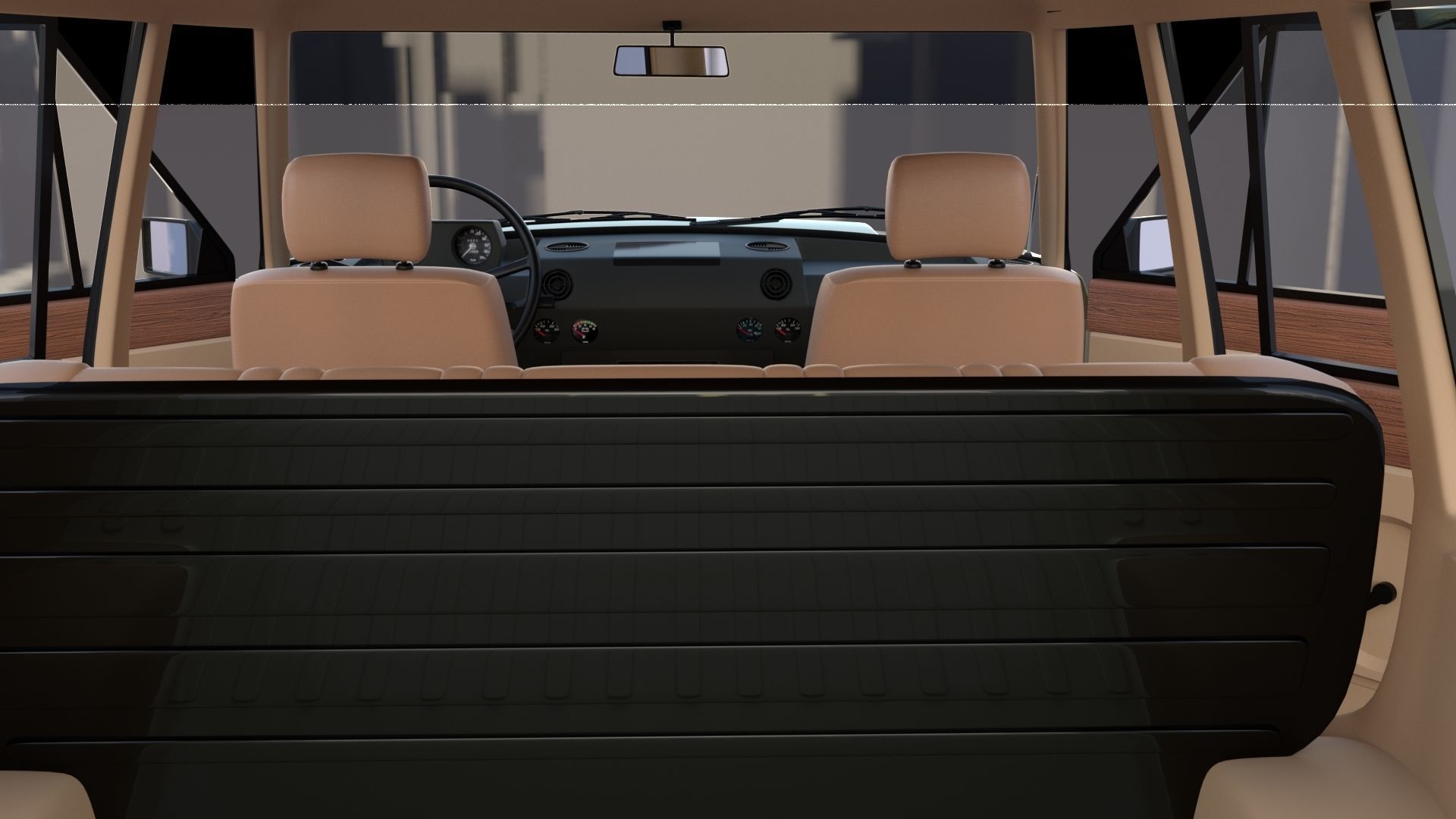 Range Rover Classic with interior v1 3D model_19