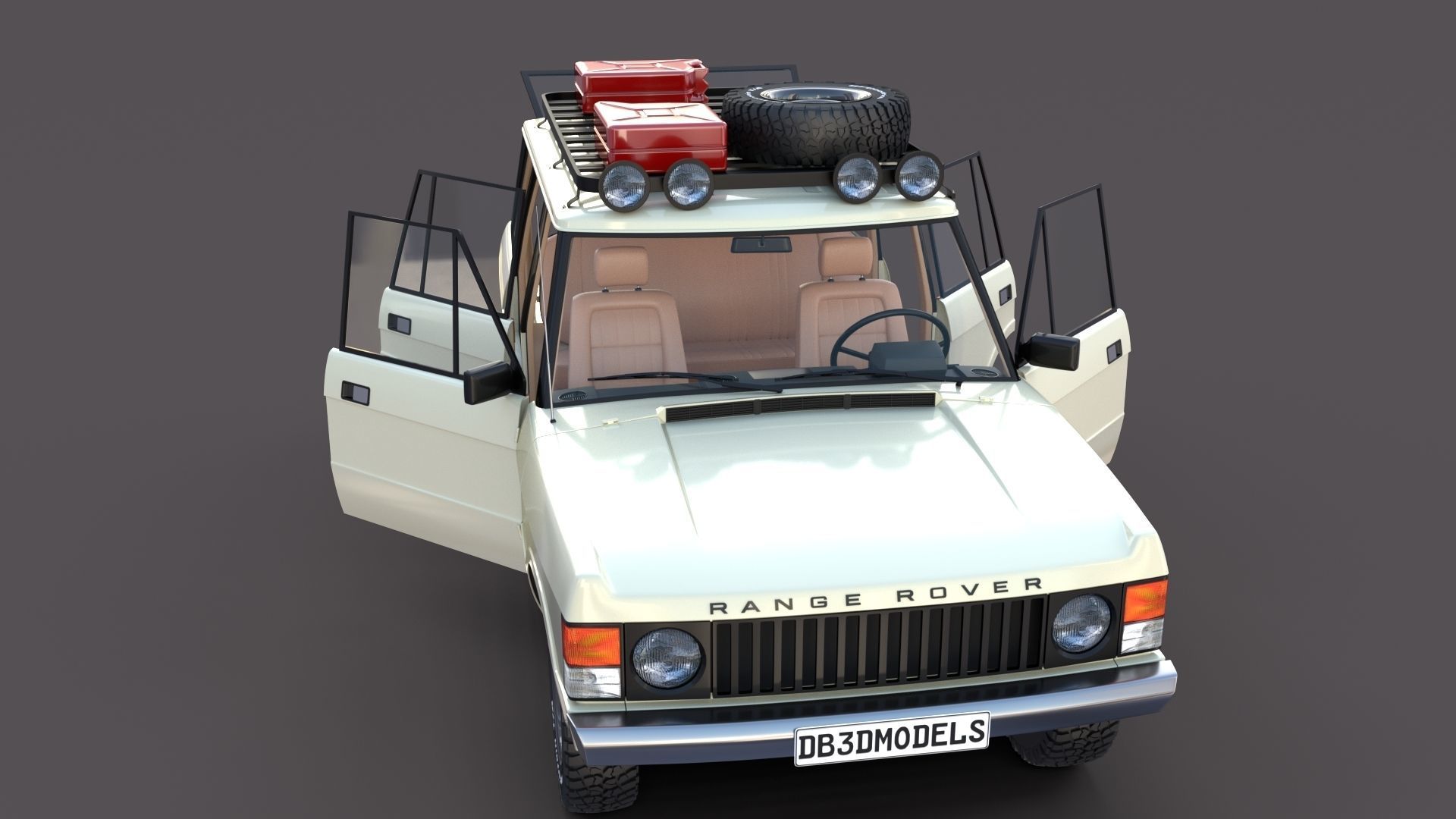 Range Rover Classic with interior v1 3D model_18
