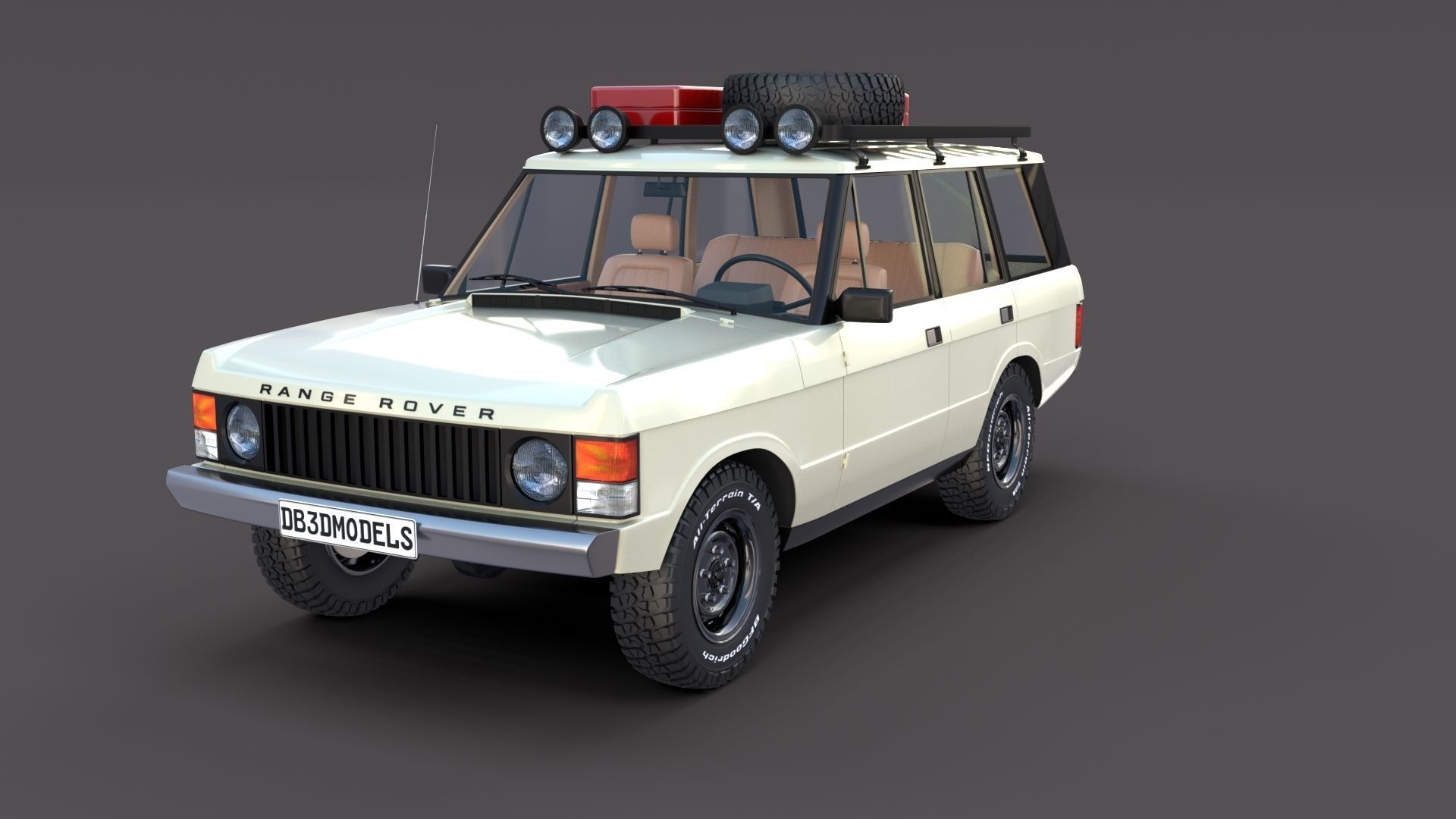 Range Rover Classic with interior v1 3D model_3