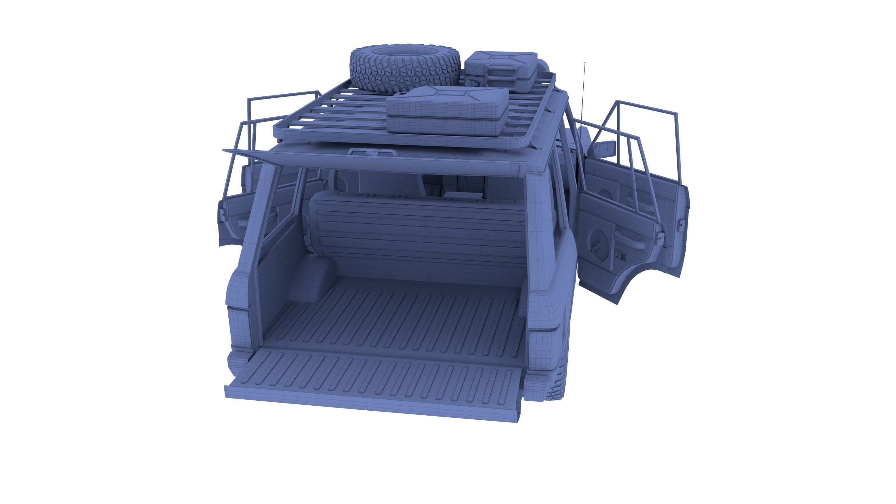 Range Rover Classic with interior v1 3D model_27