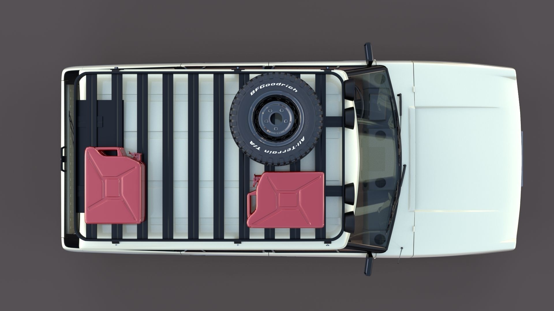 Range Rover Classic with interior v1 3D model_8