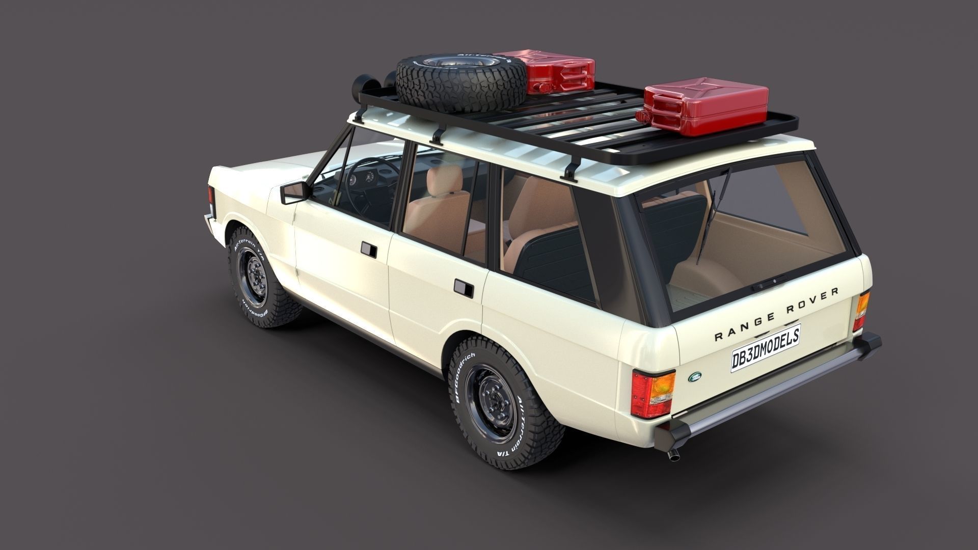 Range Rover Classic with interior v1 3D model_6