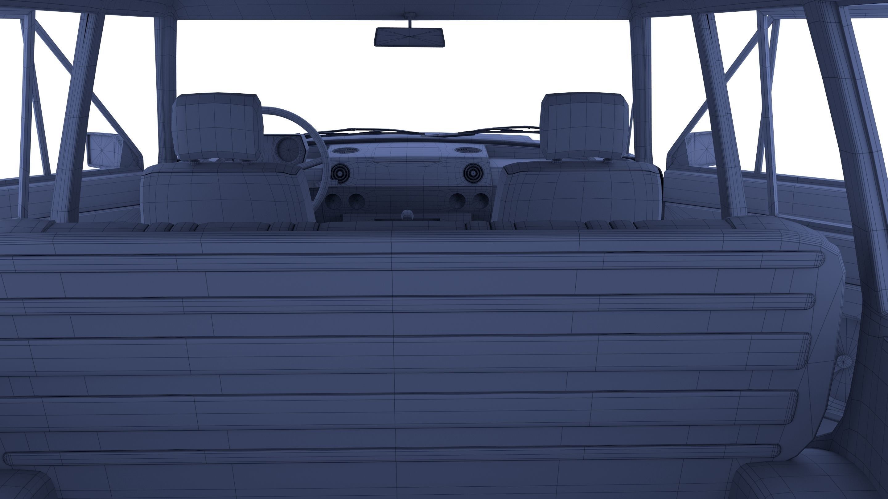 Range Rover Classic with interior v1 3D model_29