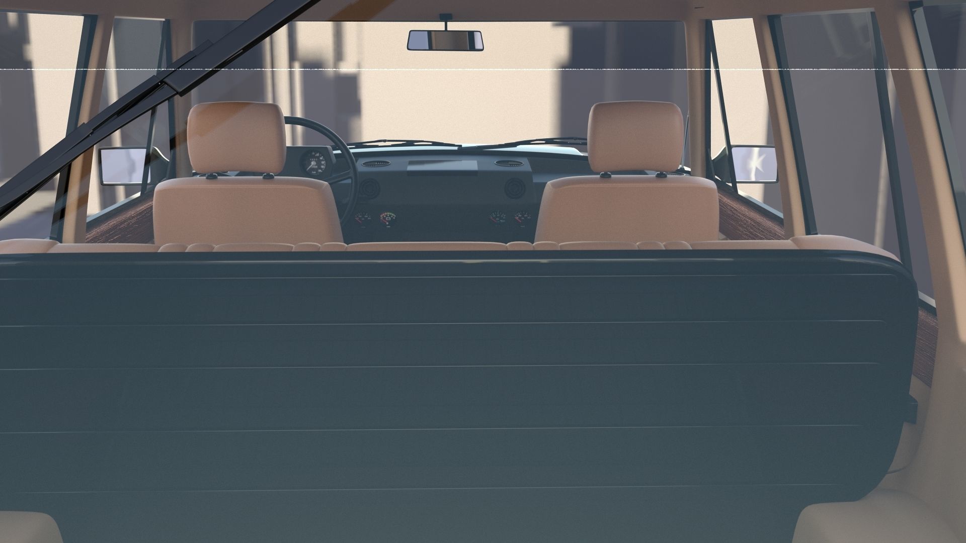 Range Rover Classic with interior v1 3D model_9