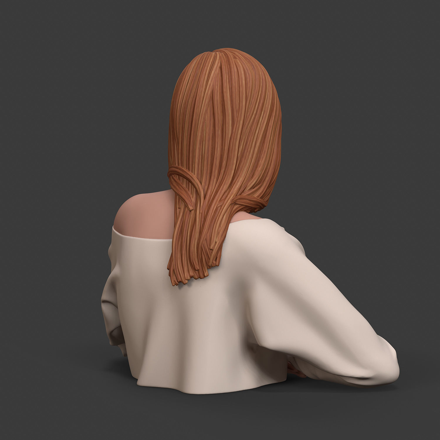 Girl W 3D print model 3D print model_6