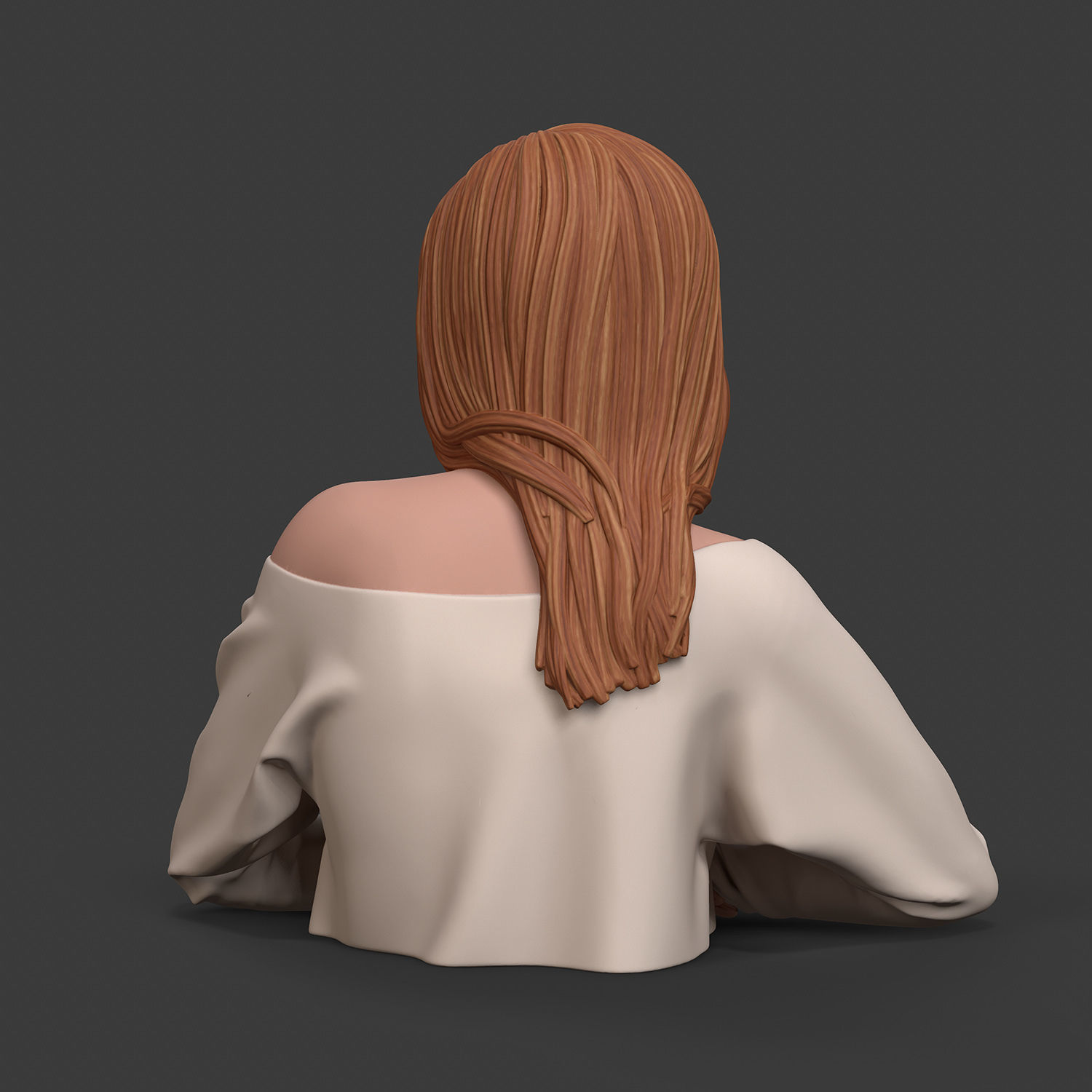 Girl W 3D print model 3D print model_7