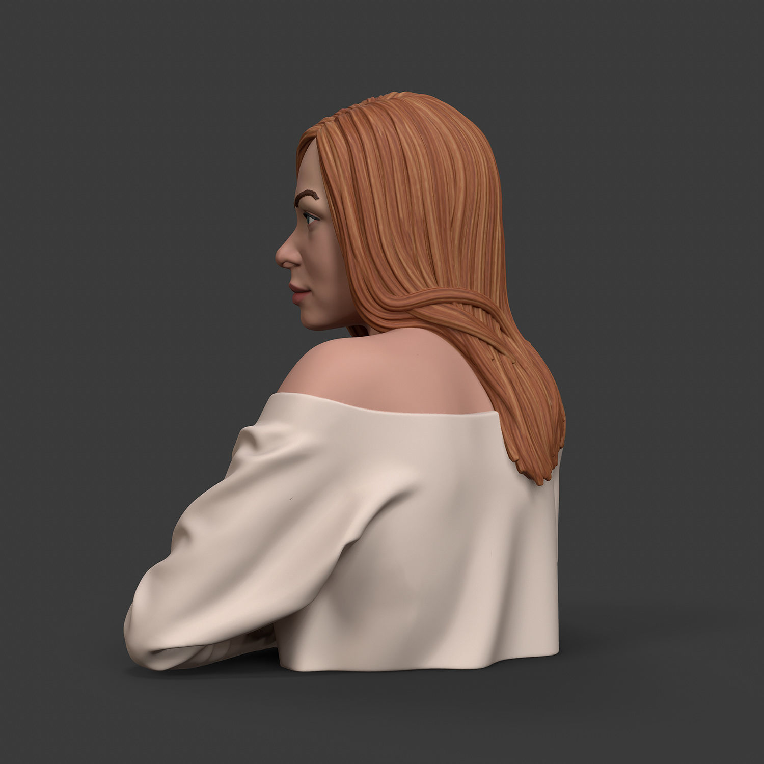 Girl W 3D print model 3D print model_9