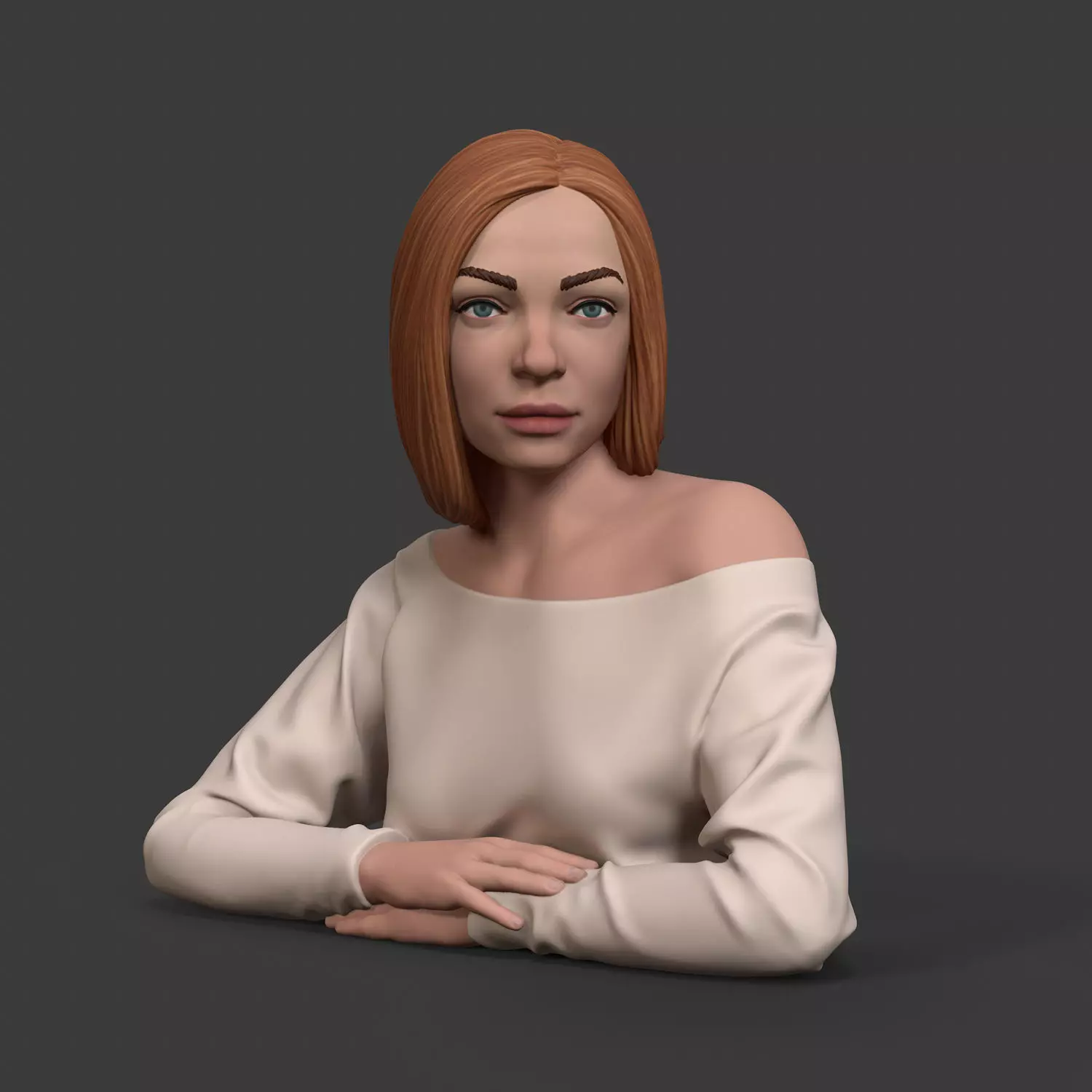 Girl W 3D print model 3D print model_0