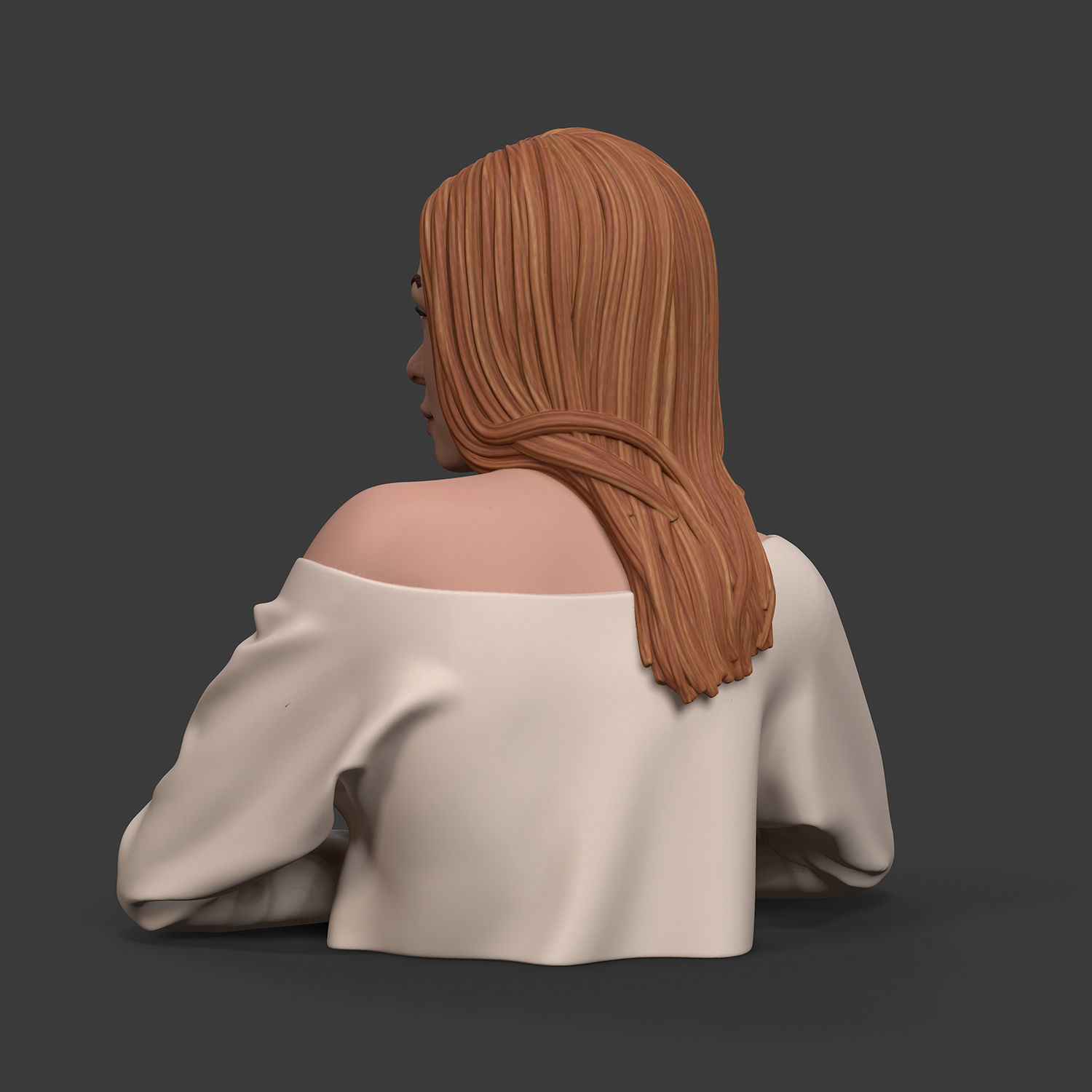 Girl W 3D print model 3D print model_8
