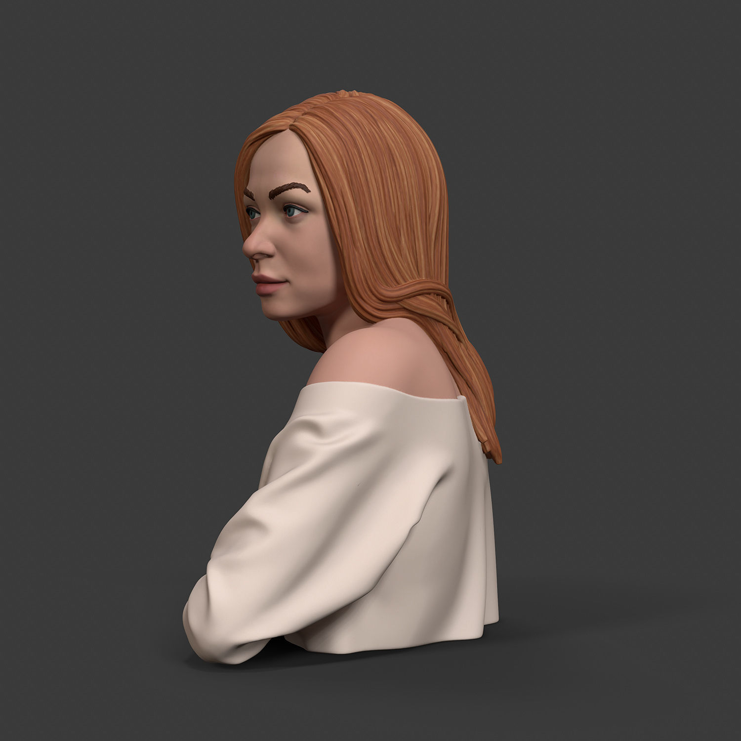 Girl W 3D print model 3D print model_10