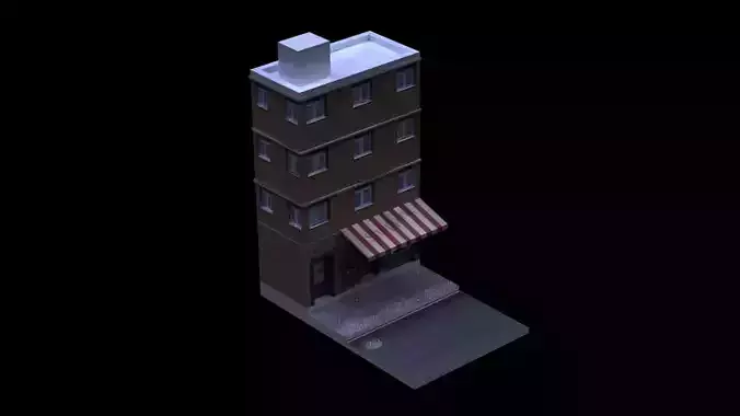 single building and with shopping