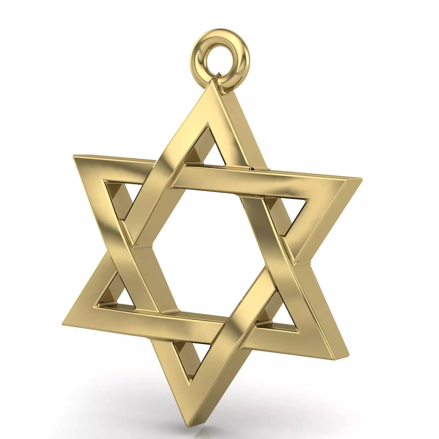 Pendant Star of David N 1091 3D print model_0