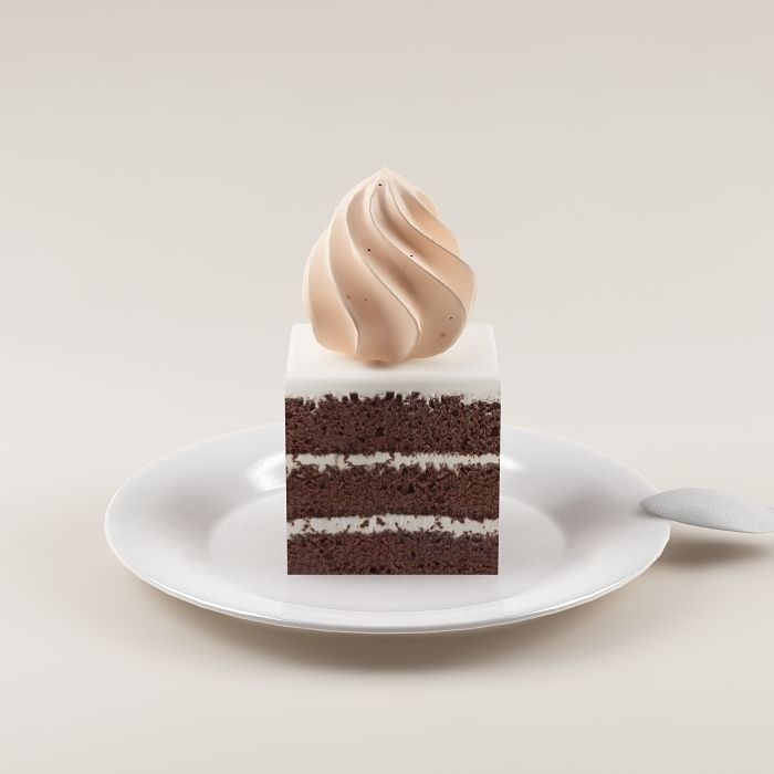 Cake 02 3D model_2