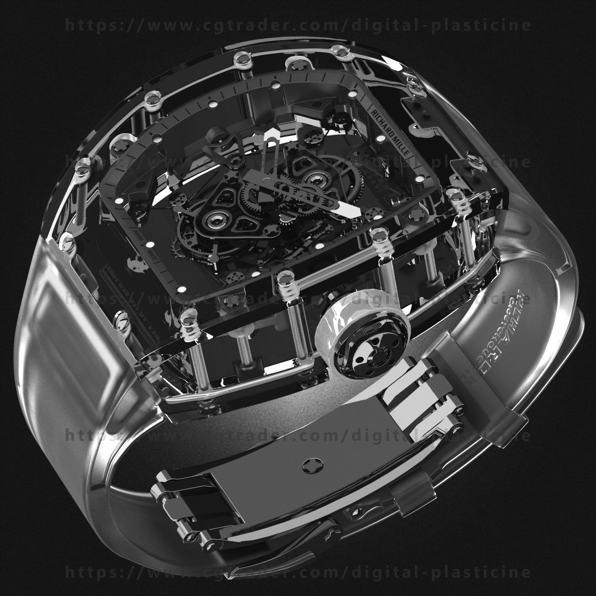 Richard Mille RM 56-02 Sapphire Watch 3D model_5