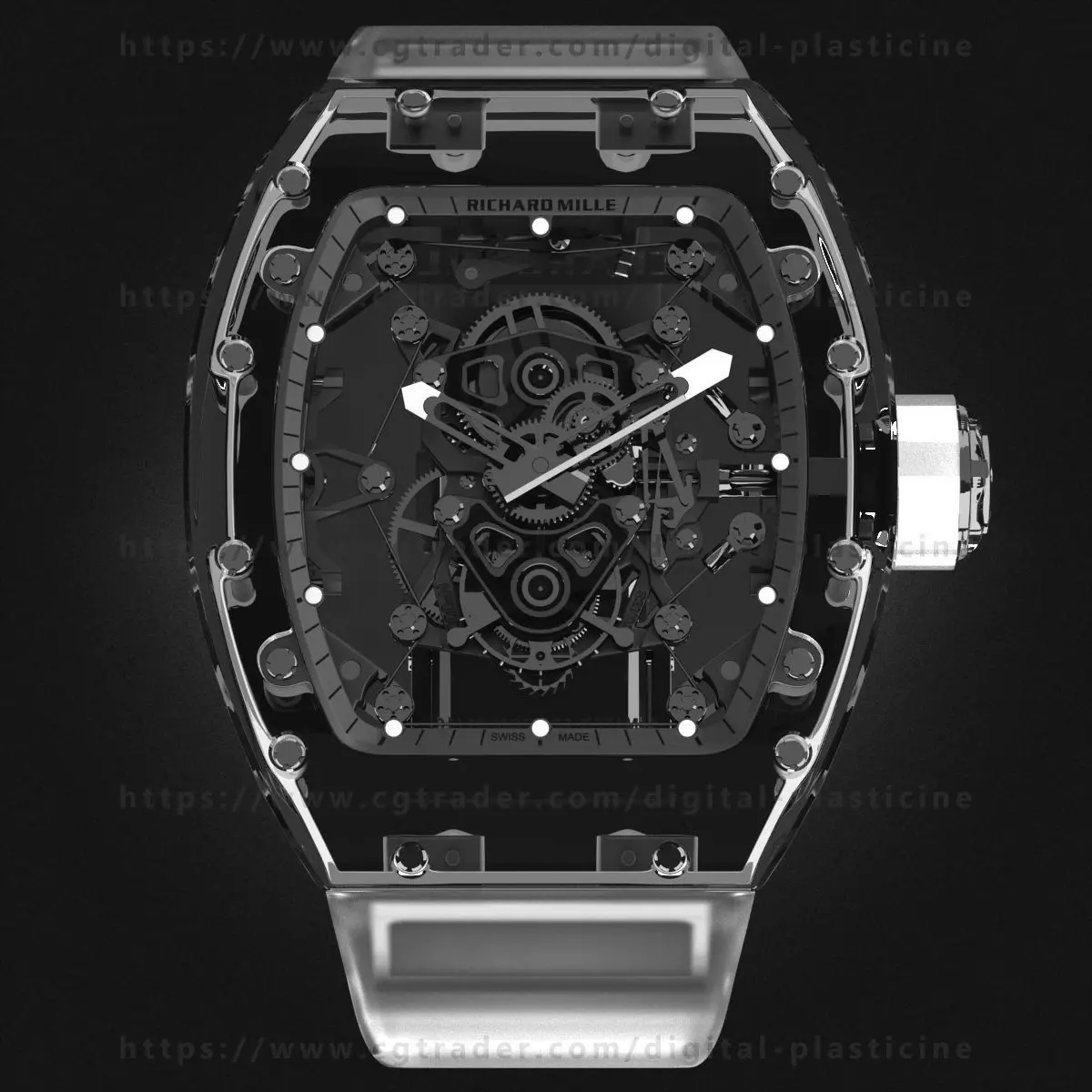 Richard Mille RM 56-02 Sapphire Watch 3D model_0