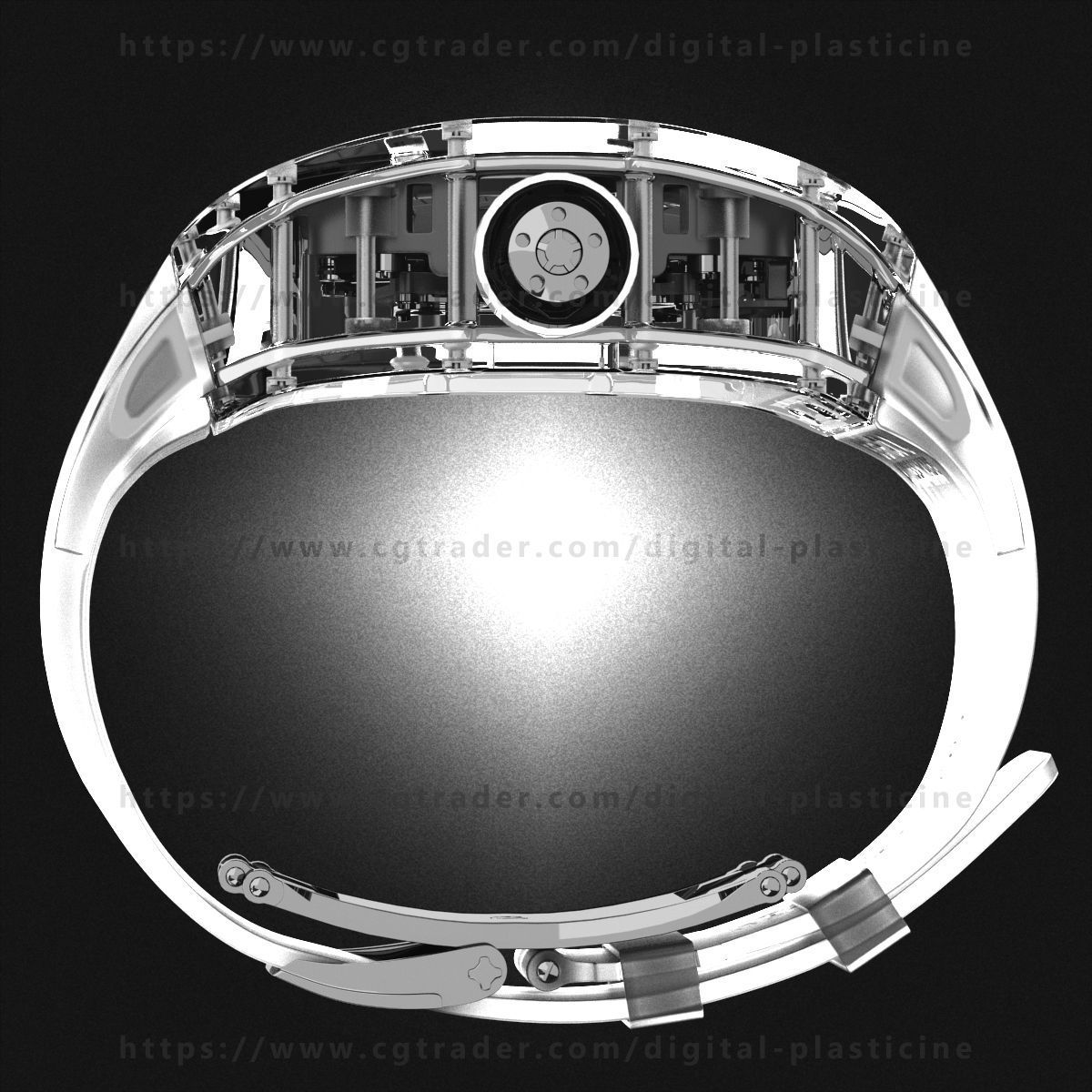 Richard Mille RM 56-02 Sapphire Watch 3D model_2