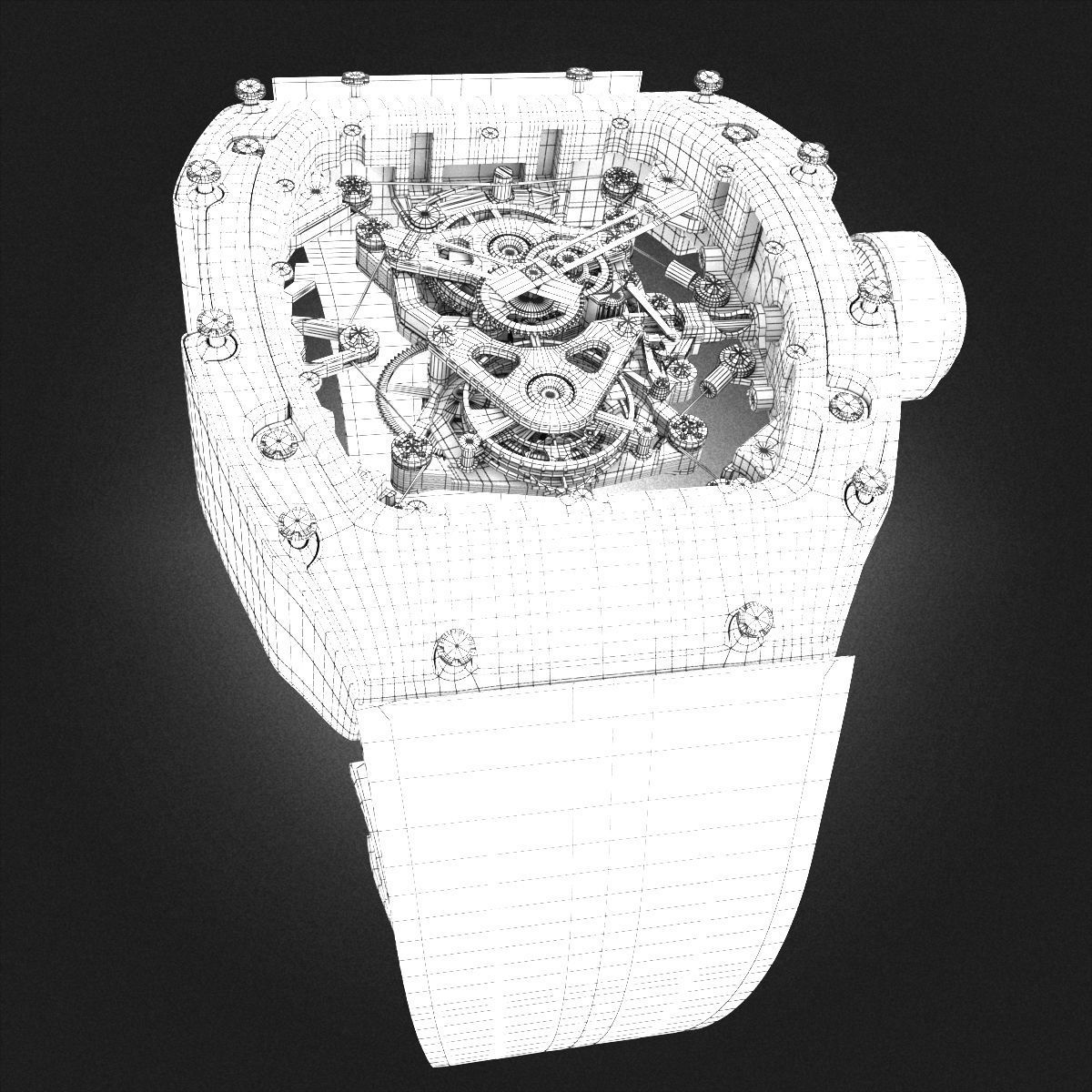 Richard Mille RM 56-02 Sapphire Watch 3D model_11