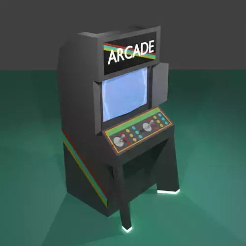 Arcade Machine Xtension Alpha-Cada Low-poly 3D model