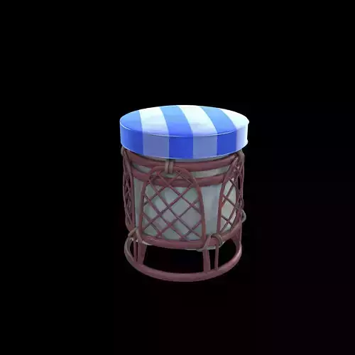 chair stool with stripes