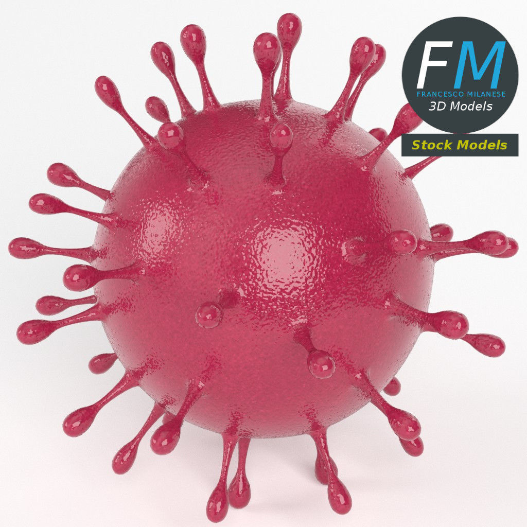 Coronavirus corona virus 3D model_2