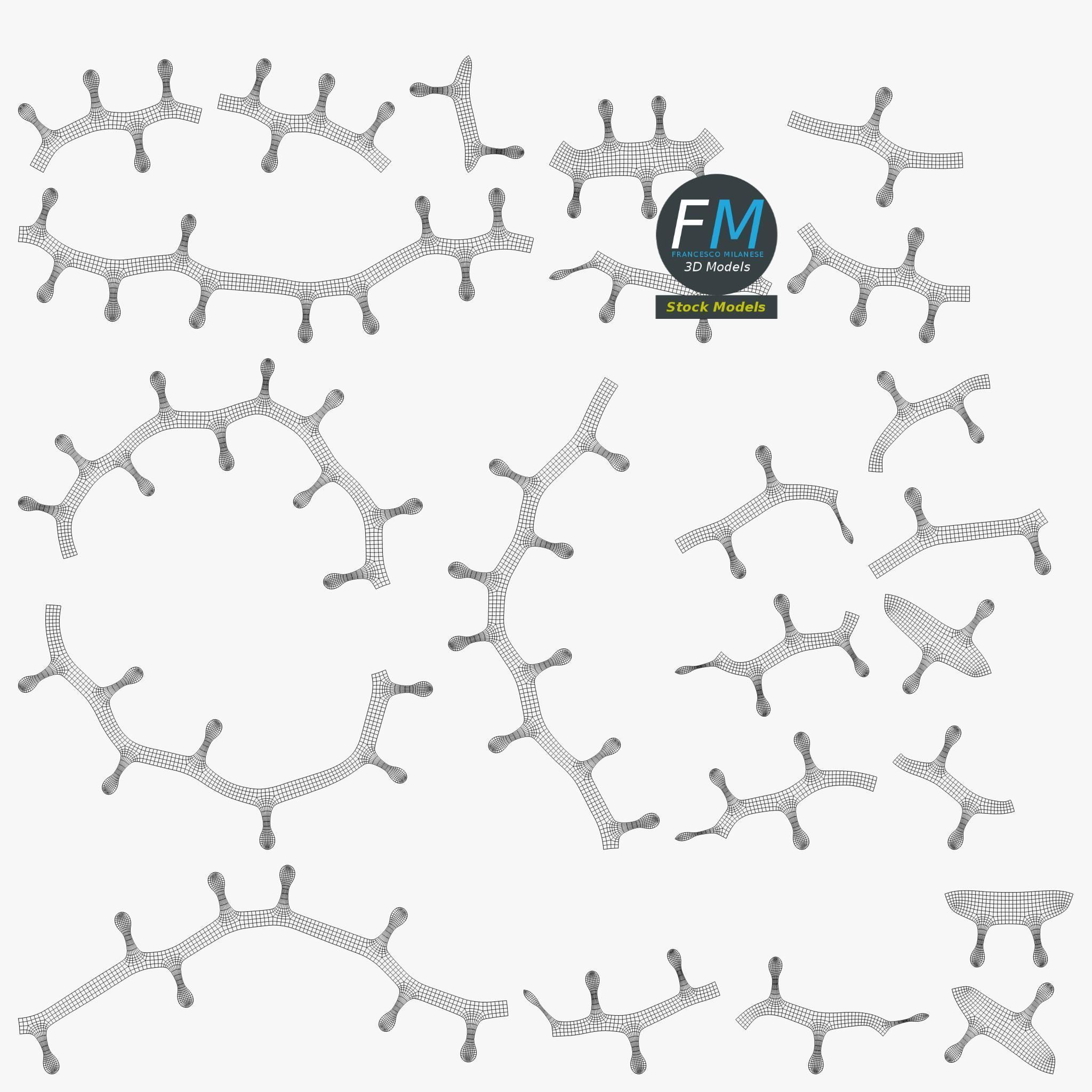 Coronavirus corona virus 3D model_11