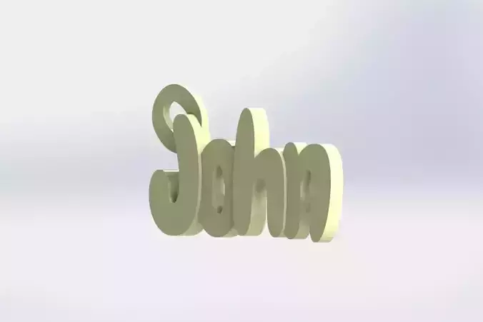 Personalized Keychain - John