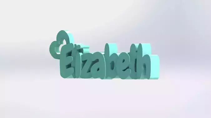 Personalized Keychain - Elizabeth