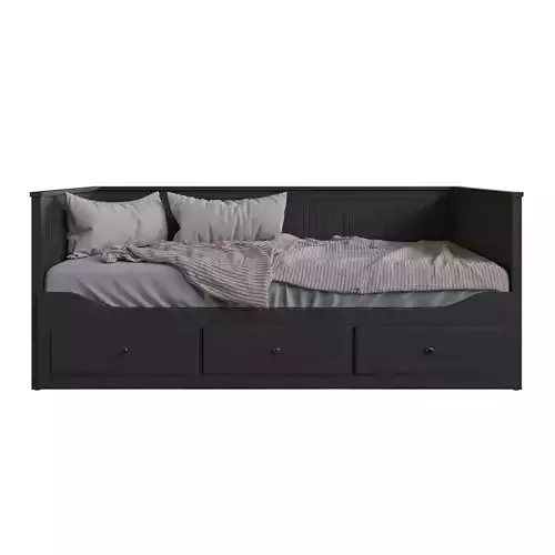 Hemnes bed black