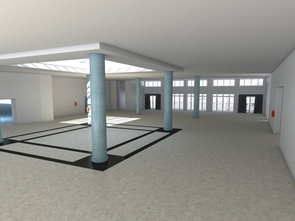 Hall 22 3D model_3