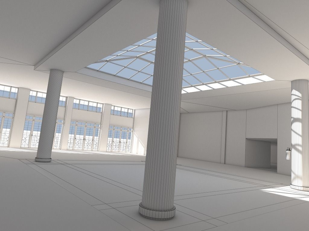 Hall 22 3D model_13