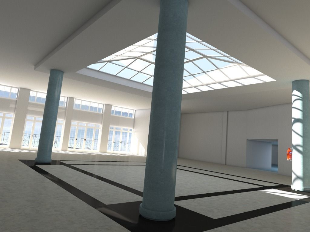 Hall 22 3D model_7