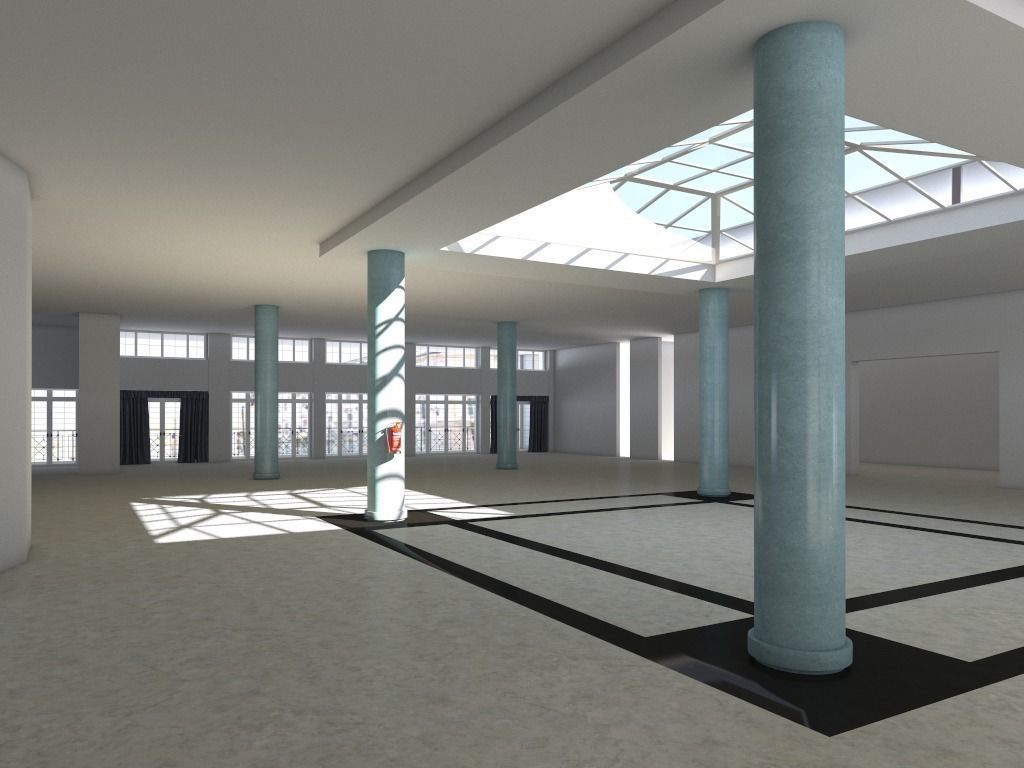 Hall 22 3D model_1