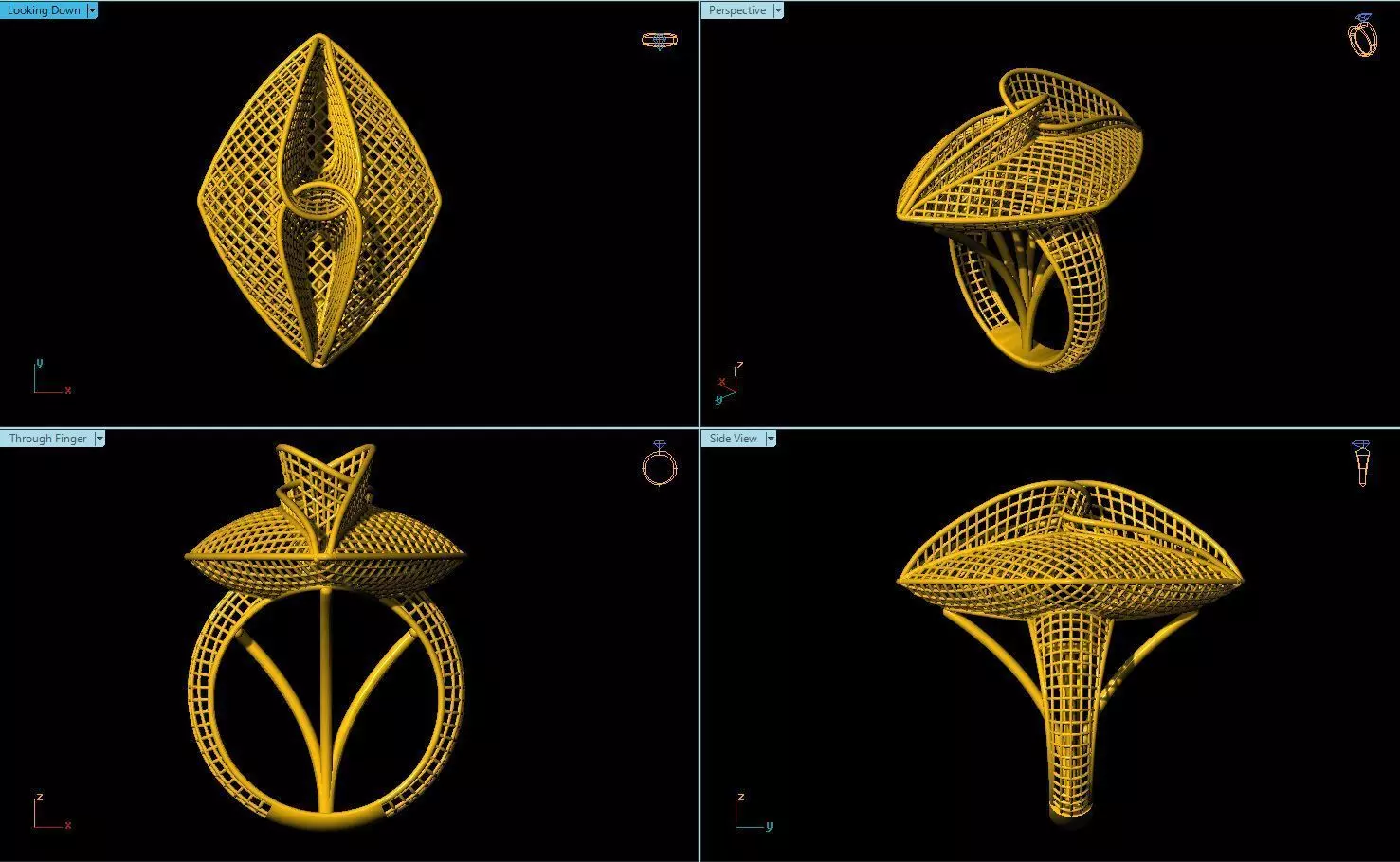 Fusion Ring Models  3D print model_0