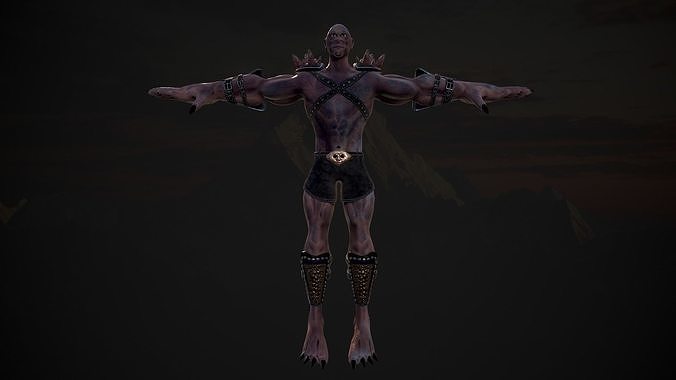 Warrior qr 3 Low-poly 3D model