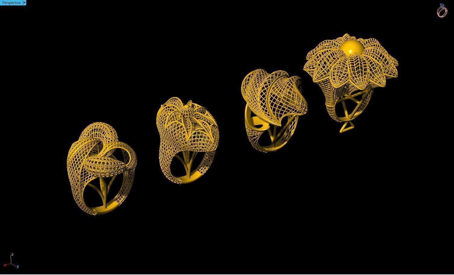 Fusion Ring Models  3D print model_3