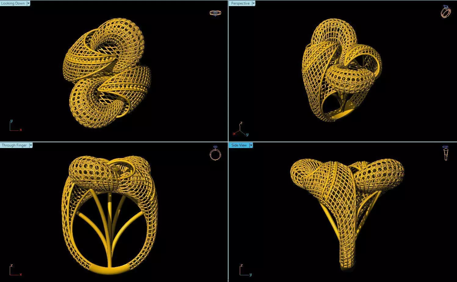 Fusion Ring Models  3D print model_0