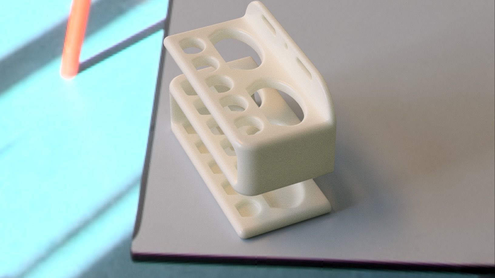 Toothbrush holder 3D print model_11