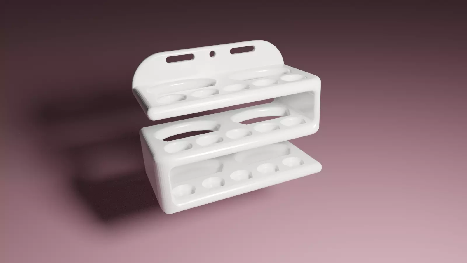 Toothbrush holder 3D print model_0