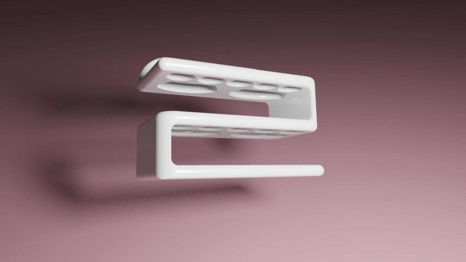 Toothbrush holder 3D print model_4