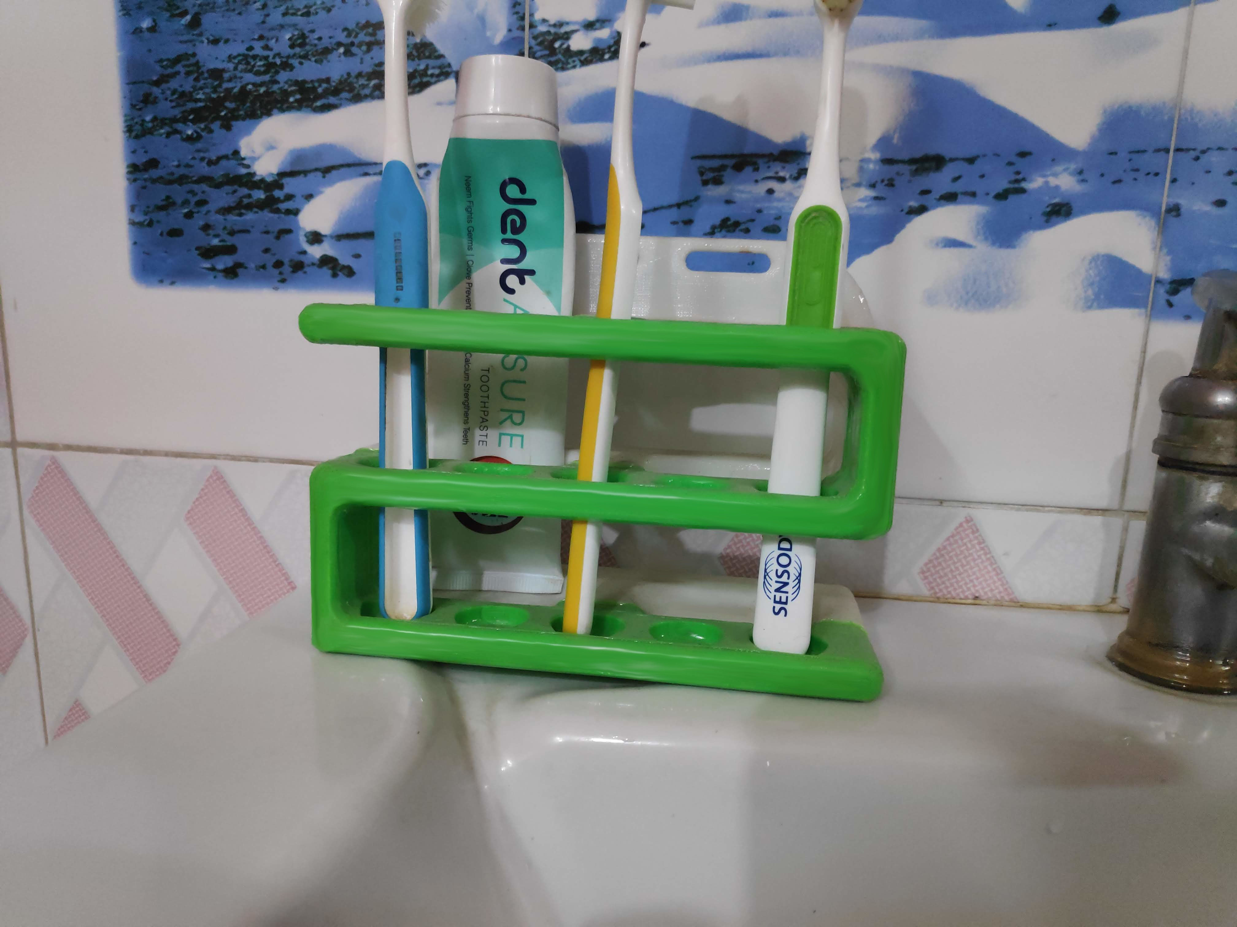 Toothbrush holder 3D print model_9