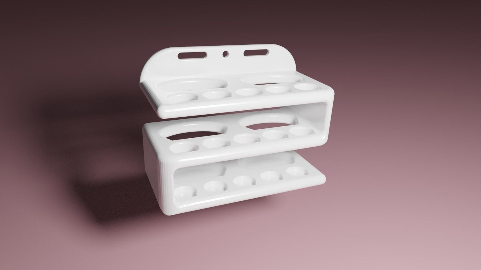 Toothbrush holder 3D print model_1