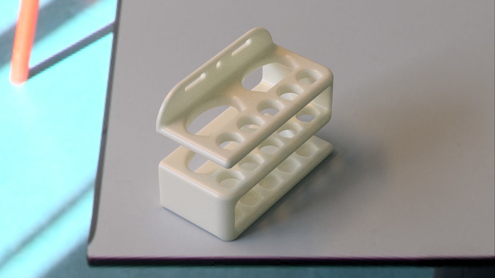 Toothbrush holder 3D print model_14