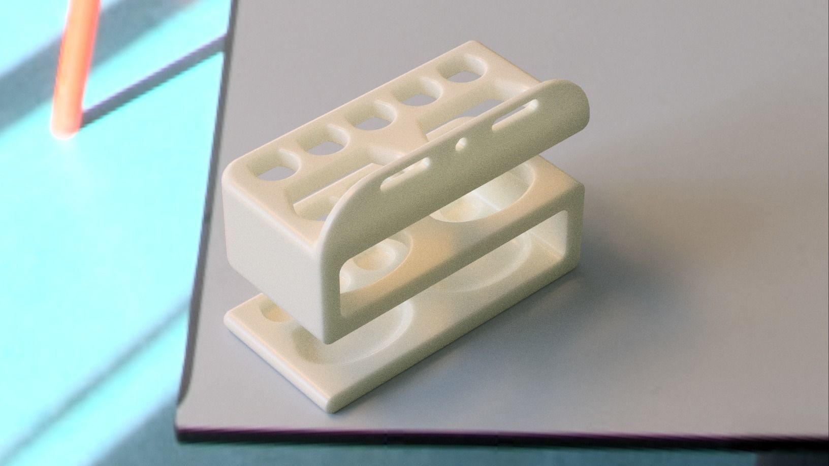 Toothbrush holder 3D print model_12