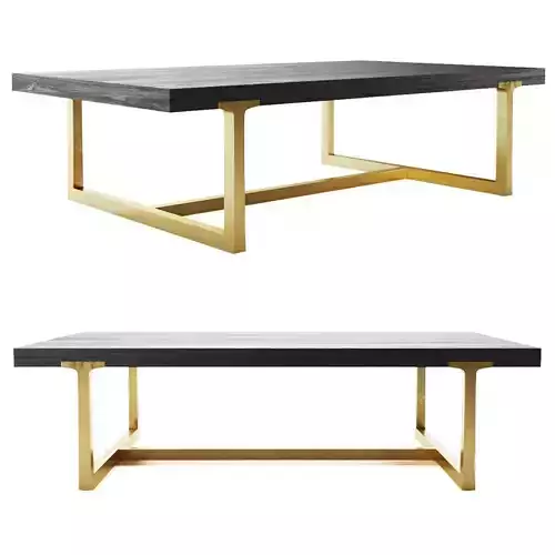 T-BRACE RECTANGULAR COFFEE TABLE RH
