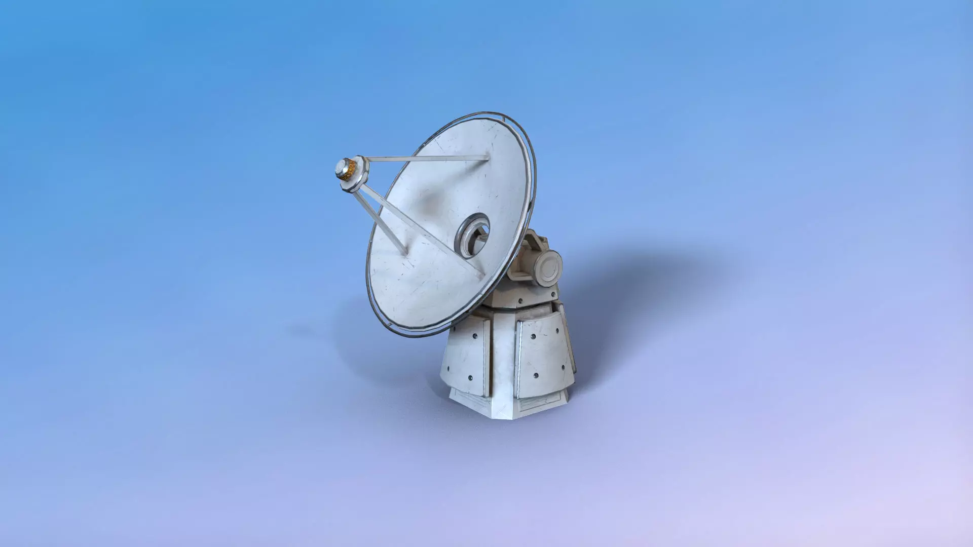 Radar Rig Low-poly 3D model