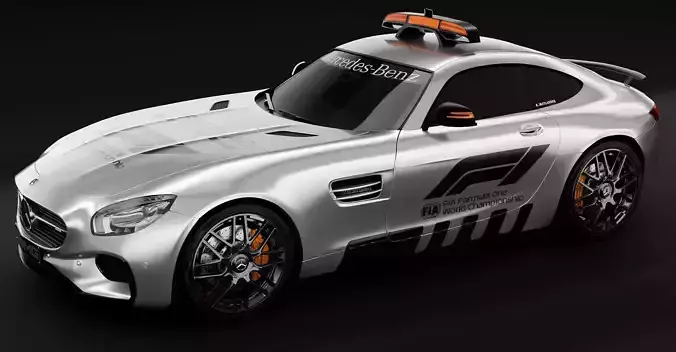 Mercedes-Benz AMG GTS safety car 3D model