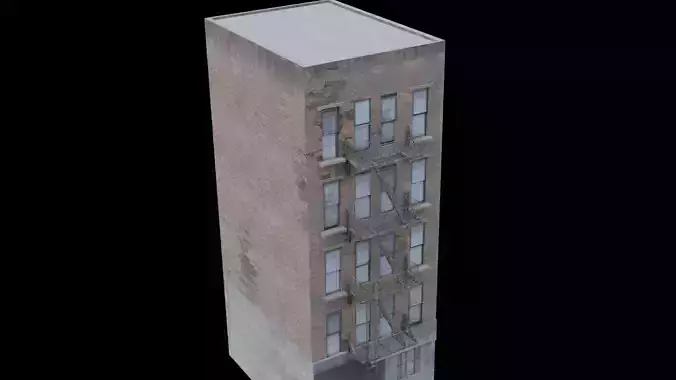 Realistic NY City Buildings - Med Level Pack 1 3D model