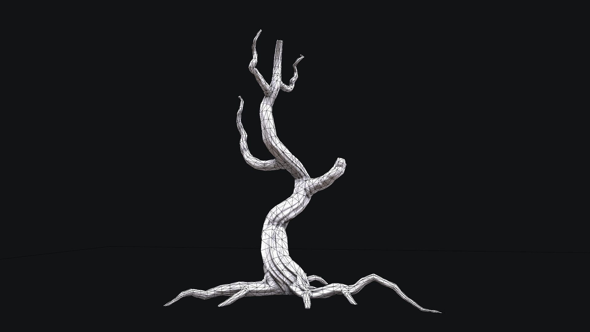 Dead tree 2 pbr Low-poly 3D model Low-poly 3D model_5