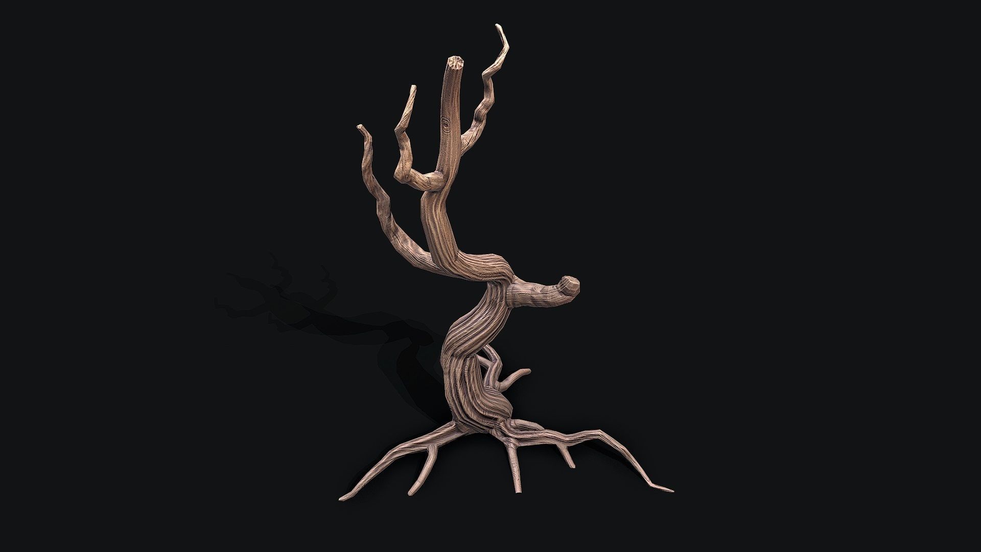 Dead tree 2 pbr Low-poly 3D model Low-poly 3D model_1